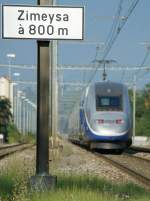 Signale und Sicherheitstechnik/31195/noch-800-meter-bis-zur-haltestelle Noch 800 Meter bis zur Haltestelle Zimeysa - das kmmert den Richtung Paris eilenden TGV wenig...
27. Aug. 2009