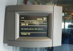 Innenrichtung Infotafel des ICE 280 am 13. M�rz 2010 kurz vor der (p�nktlichen) Abfahrt in Z�rich HB.